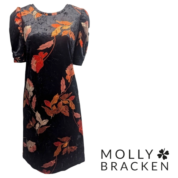 NWOT - Molly Bracken Black 'Ashley' Mini Dress with chic puff sleeve - XS - Picture 2 of 6